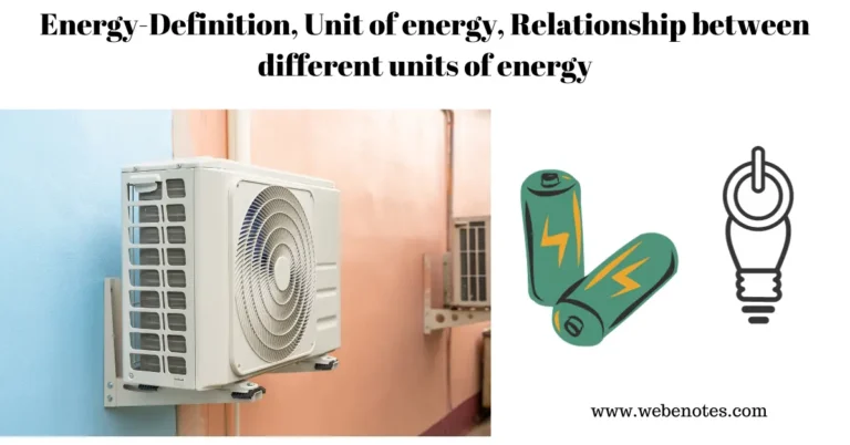 Energy-Definition, Unit of energy, Relationship between different units of energy