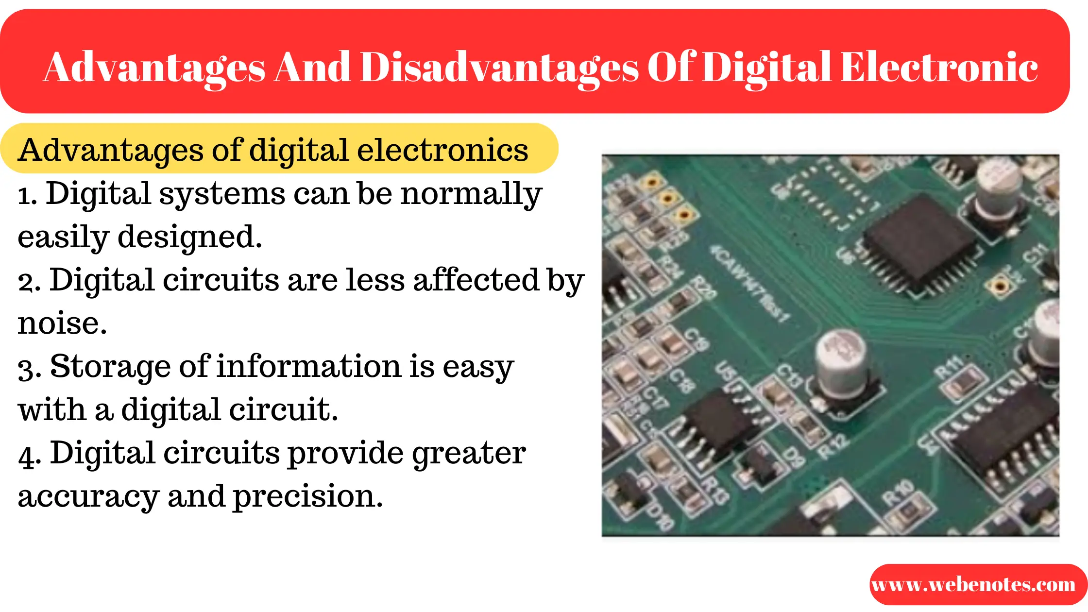 Advantages And Disadvantages Of Digital Electronic