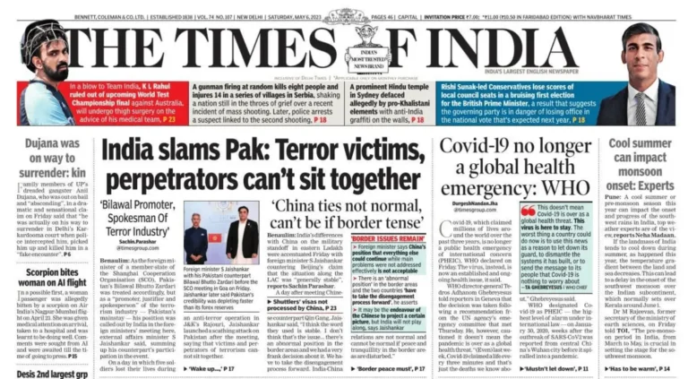 Times of India ePaper PDF Download